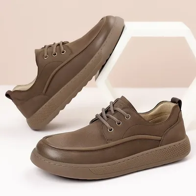 New Men's Breathable Casual Leather Shoes Lazy Loafers Sneakers Men's Shoes 